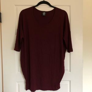 Wine Agnes & Dora Dolman Top